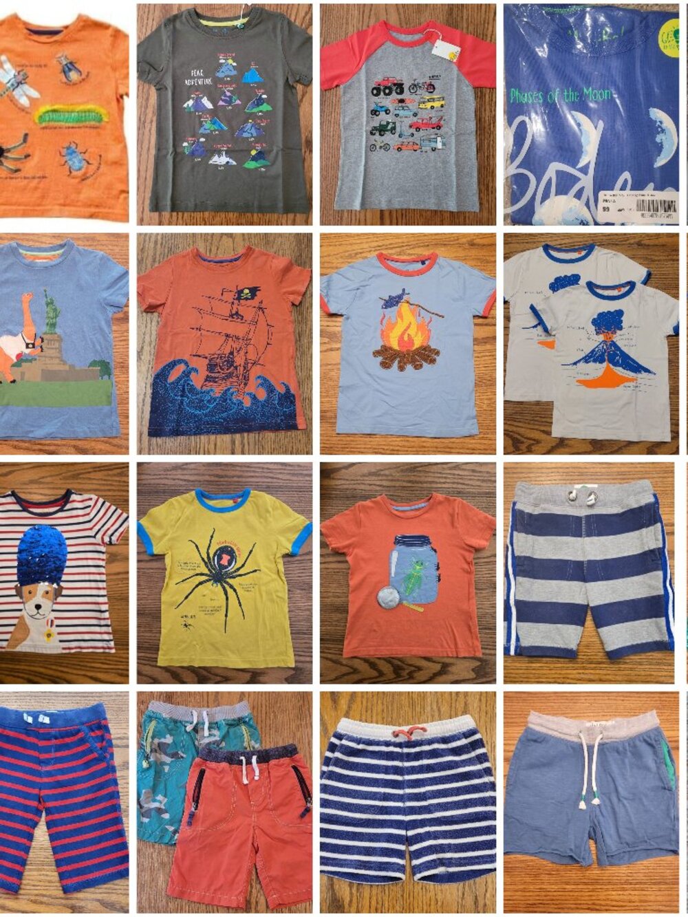 Mini Boden Boys Clothes - Summer Kids Youth Size 5-6. Shirts Shorts Shoes.l